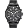 Citizen Avion Black Chronograph Watch 44mm