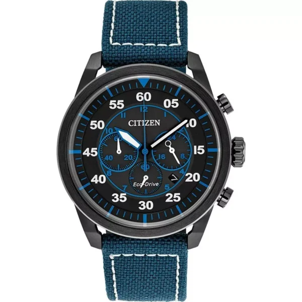 Citizen Avion Blue Nylon Watch 45mm