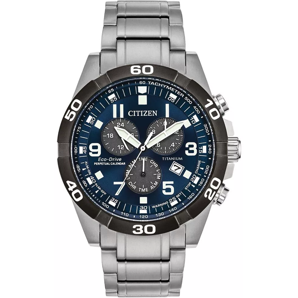 Citizen Brycen Perpetual Blue Men's Watch 43mm
