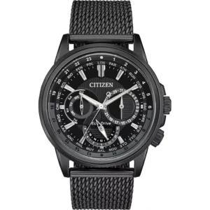 Citizen Calendrier Eco-Drive Black Dial Men's Watch 44mm