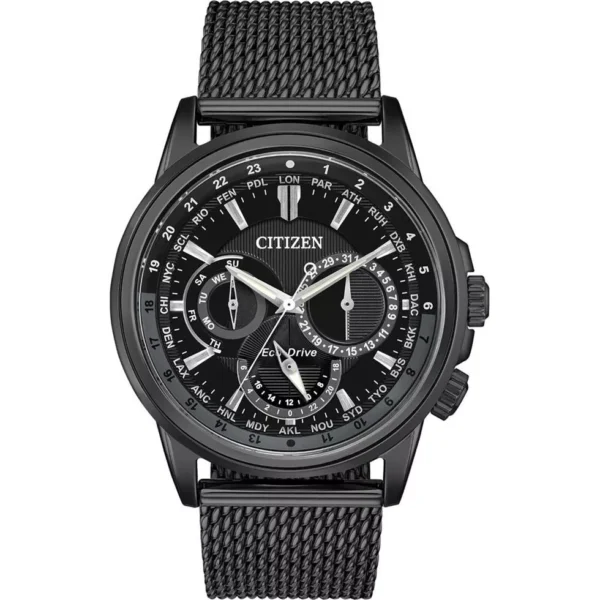 Citizen Calendrier Eco-Drive Black Dial Men's Watch 44mm