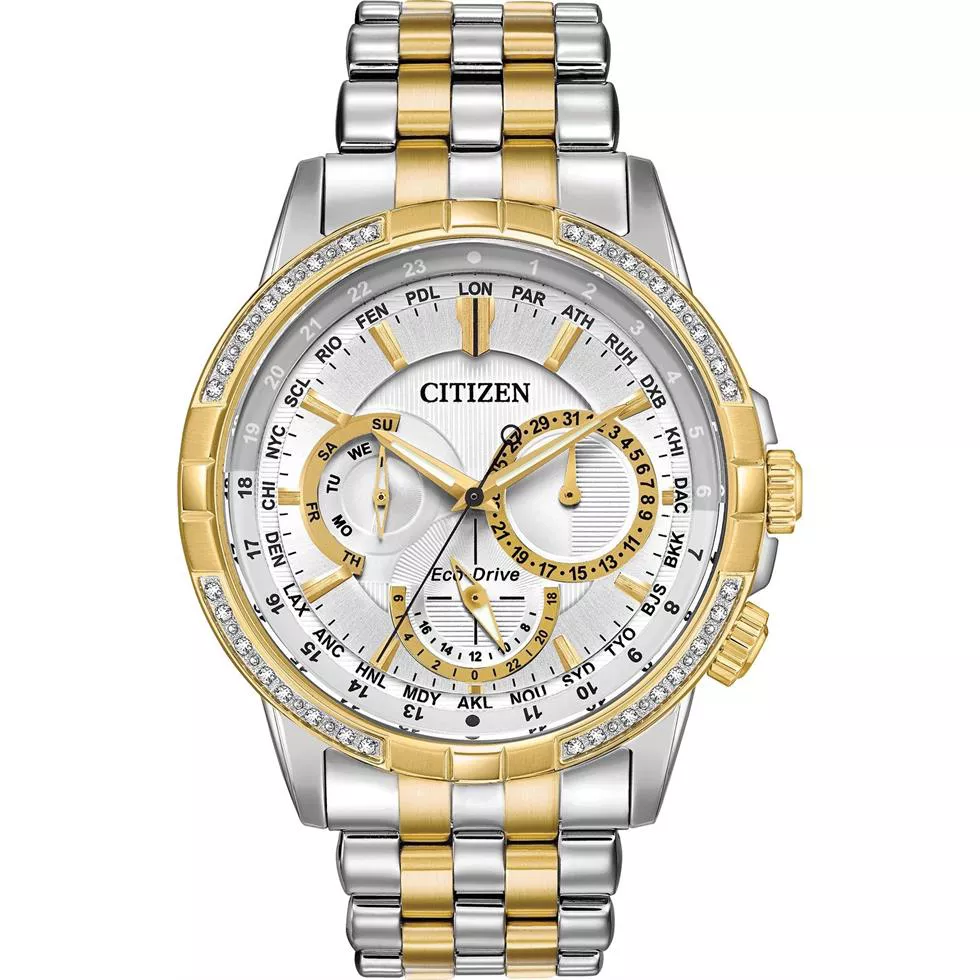 Citizen Calendrier Silver Dial Men's Watch 44mm