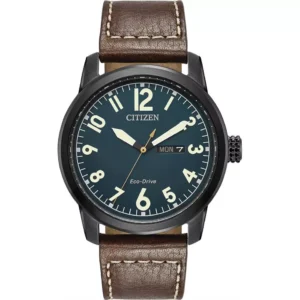 CITIZEN Chandler Dark Blue Brown Watch 42mm