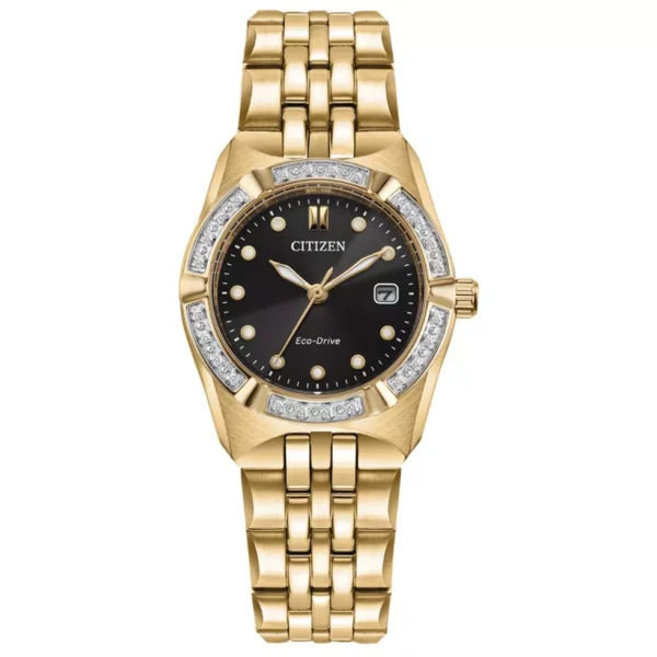 Citizen Corso Diamond Gold Tone Watch 28mm