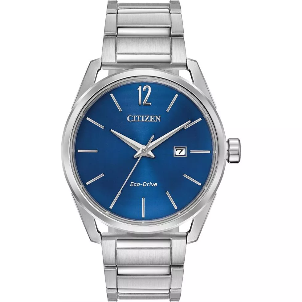 Citizen CTO Eco-Drive Blue Men's Watch 42mm