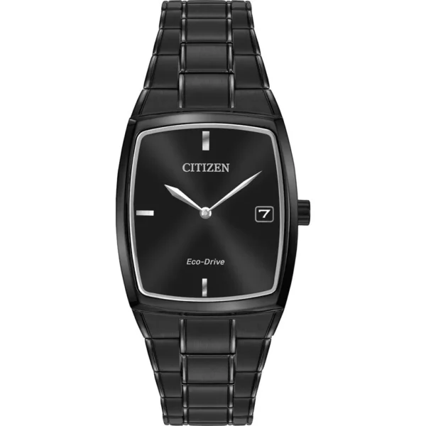 CITIZEN Eco-Drive Black Men's Dress Watch 44x32mm