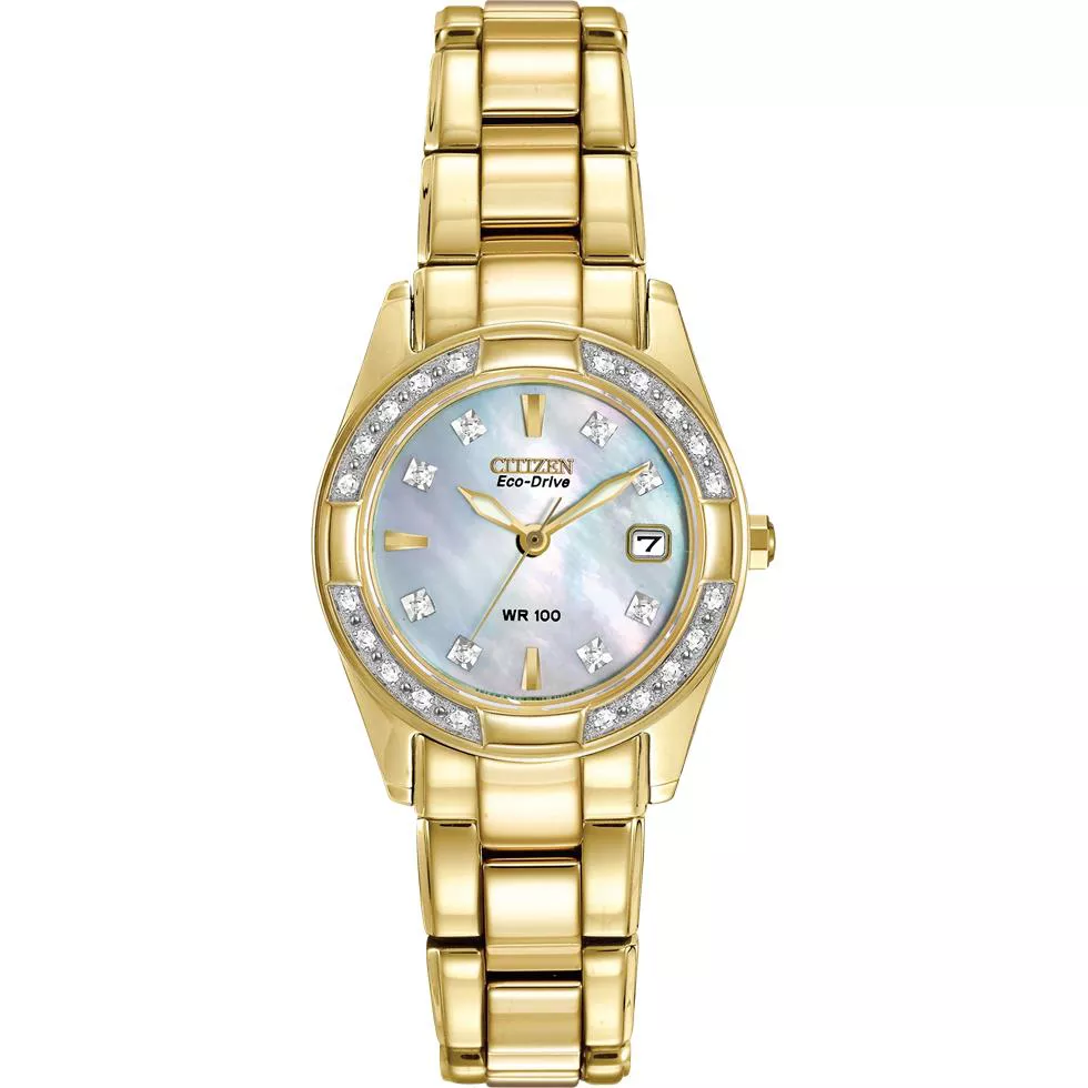 CITIZEN ECO-DRIVE Women's Diamond Watch, 26mm