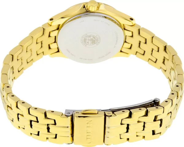 CITIZEN GOLD STAINLESS QUARTZ  LADIES  WATCH 27MM