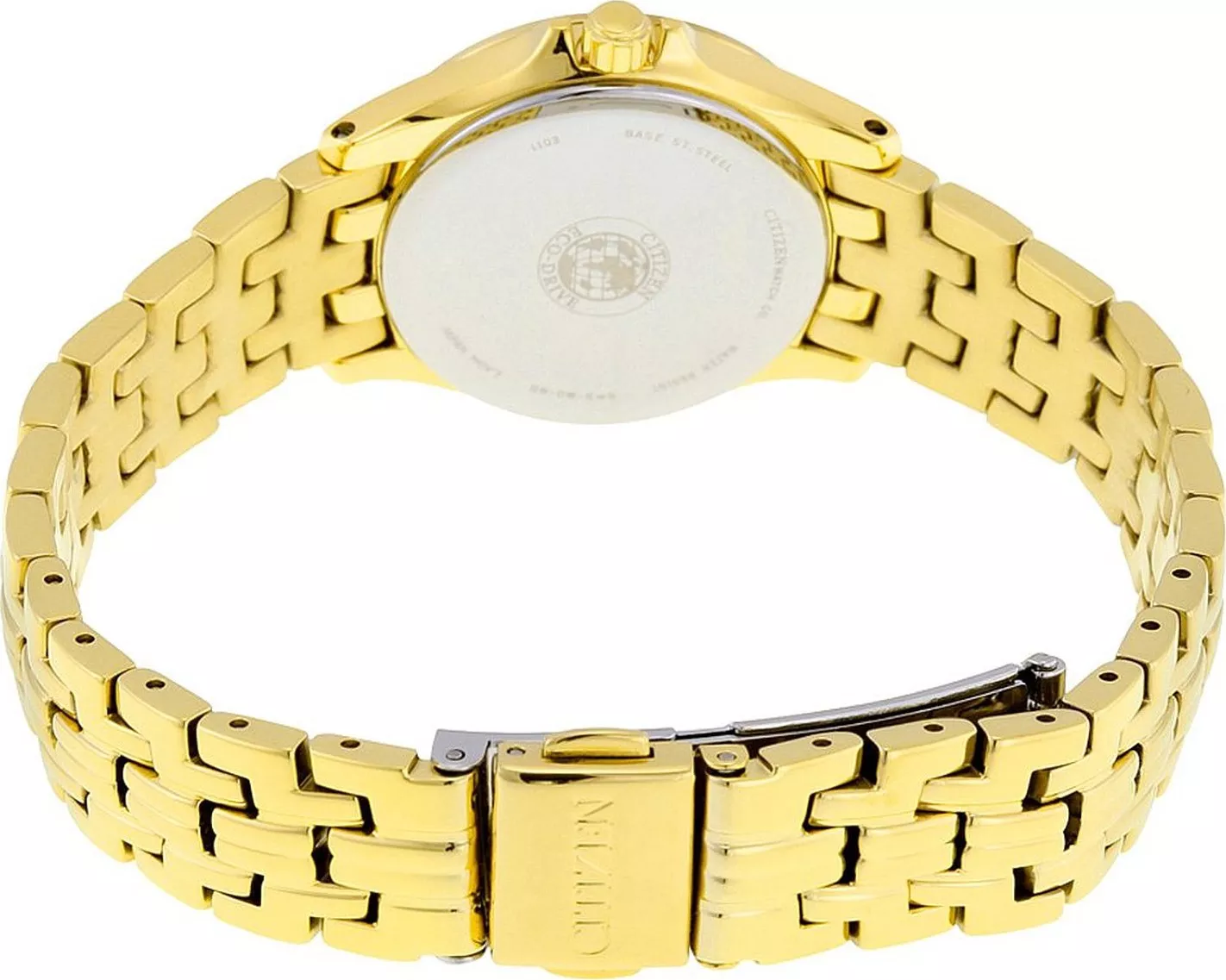 CITIZEN GOLD STAINLESS QUARTZ LADIES WATCH 27MM