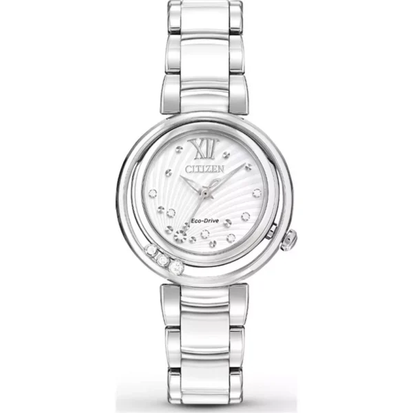 CITIZEN L SUNRISE DIAMOND CERAMIC WOMEN'S WATCH 29mm