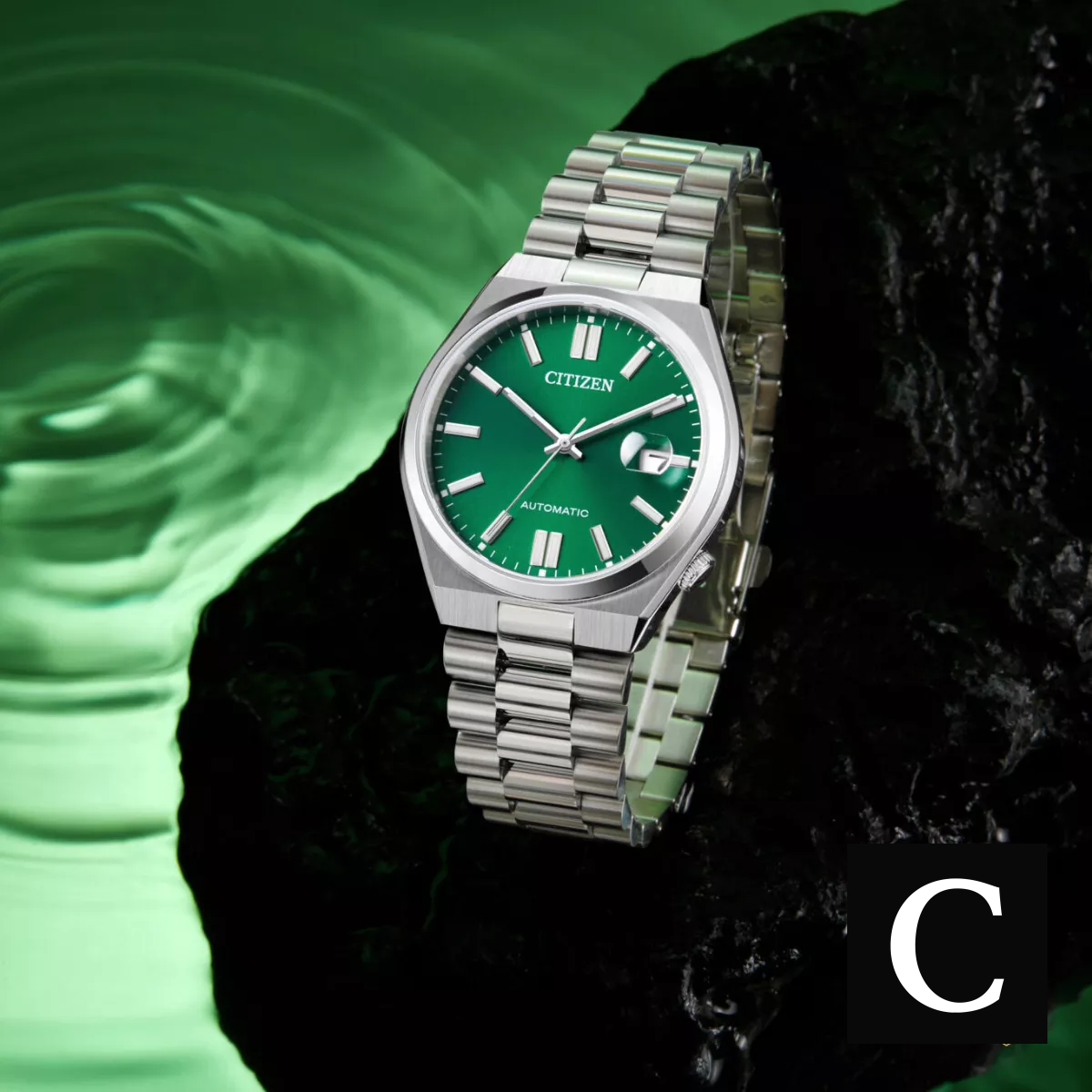 Citizen Mechanical Green Watch 40mm