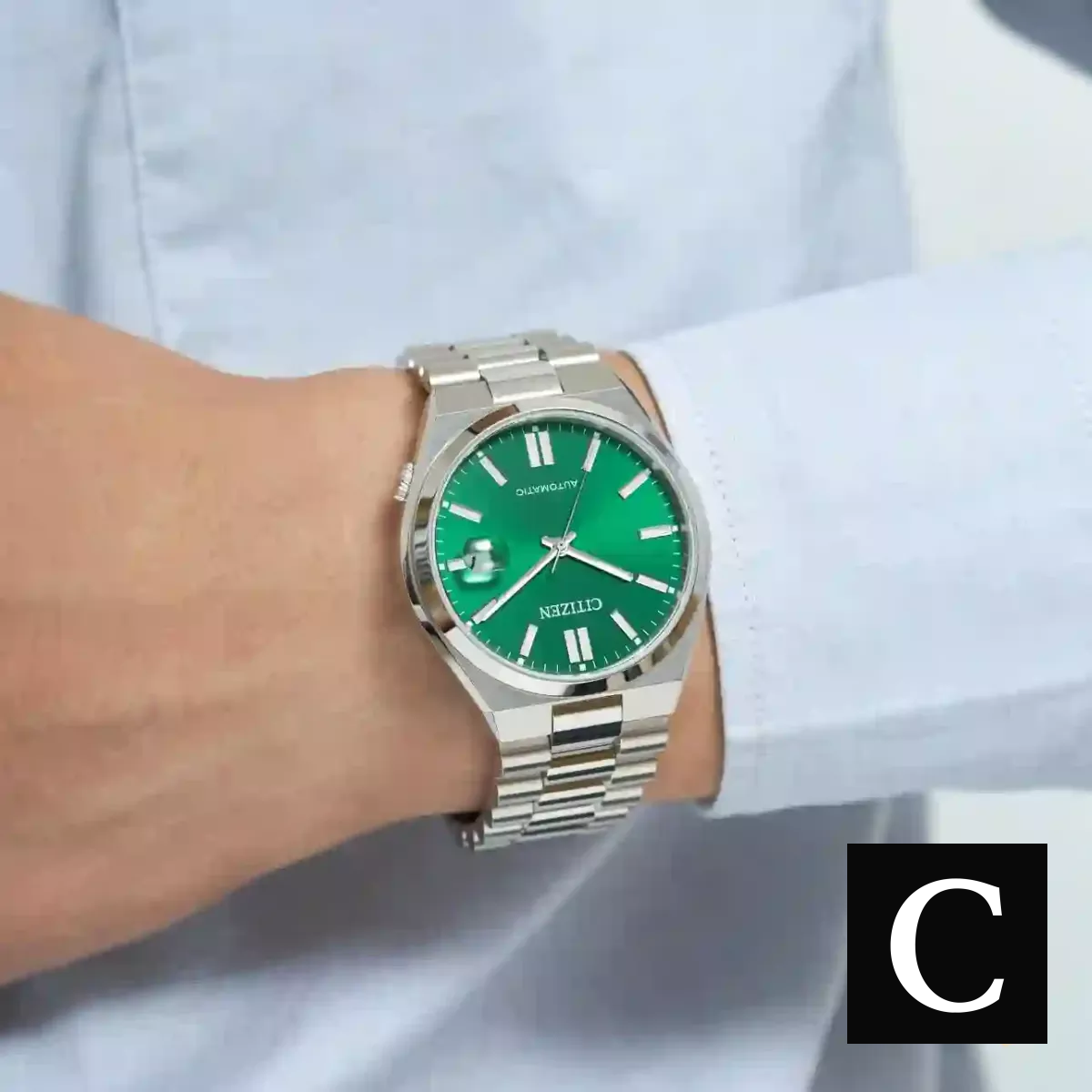 Citizen Mechanical Green Watch 40mm
