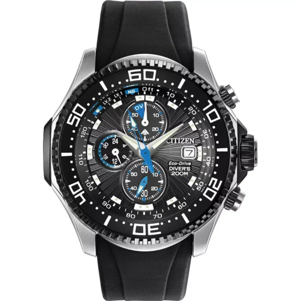 Citizen Men's Eco-Drive Chronograph Rubber Watch, 47mm