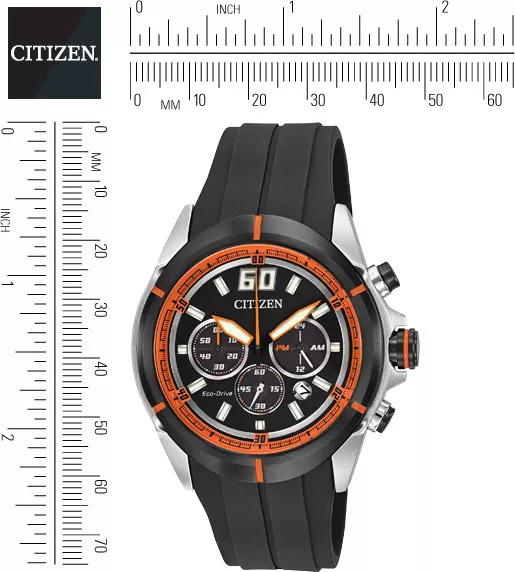 Citizen Men's Eco-Drive HTM Chronograph Polyurethane, 44mm