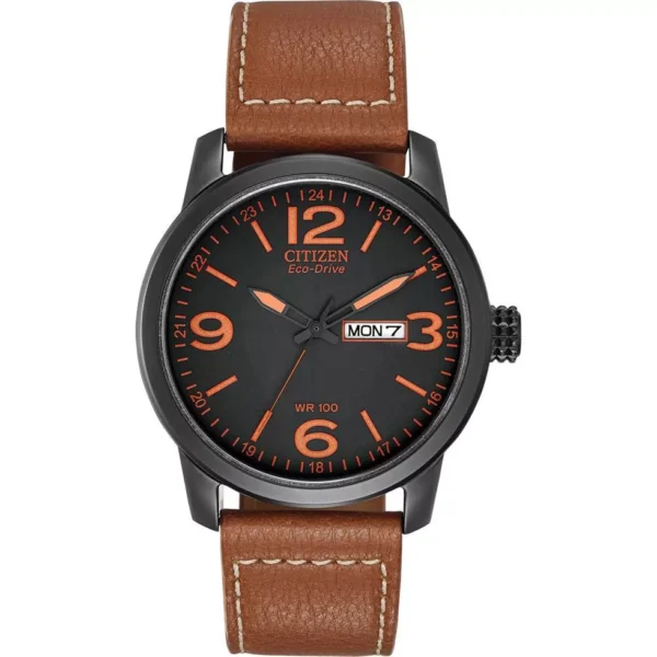 Citizen Eco-Drive Synthetic Leather Watch, 42mm