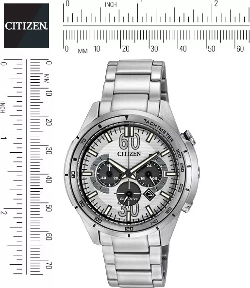 Citizen Drive HTM Analog Japanese Quartz Silver, 46mm