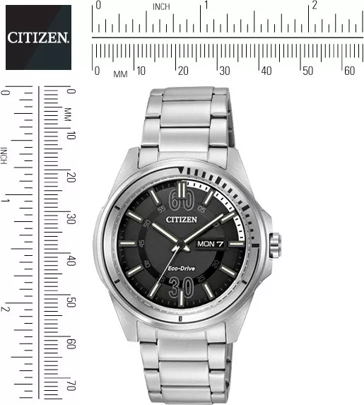 Citizen DRIVE Men's HTM Japanese Quartz Silver, 43mm