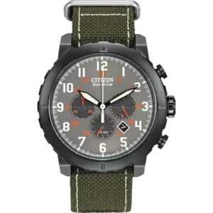 Citizen Brycen Men's Military Green Watch 45mm