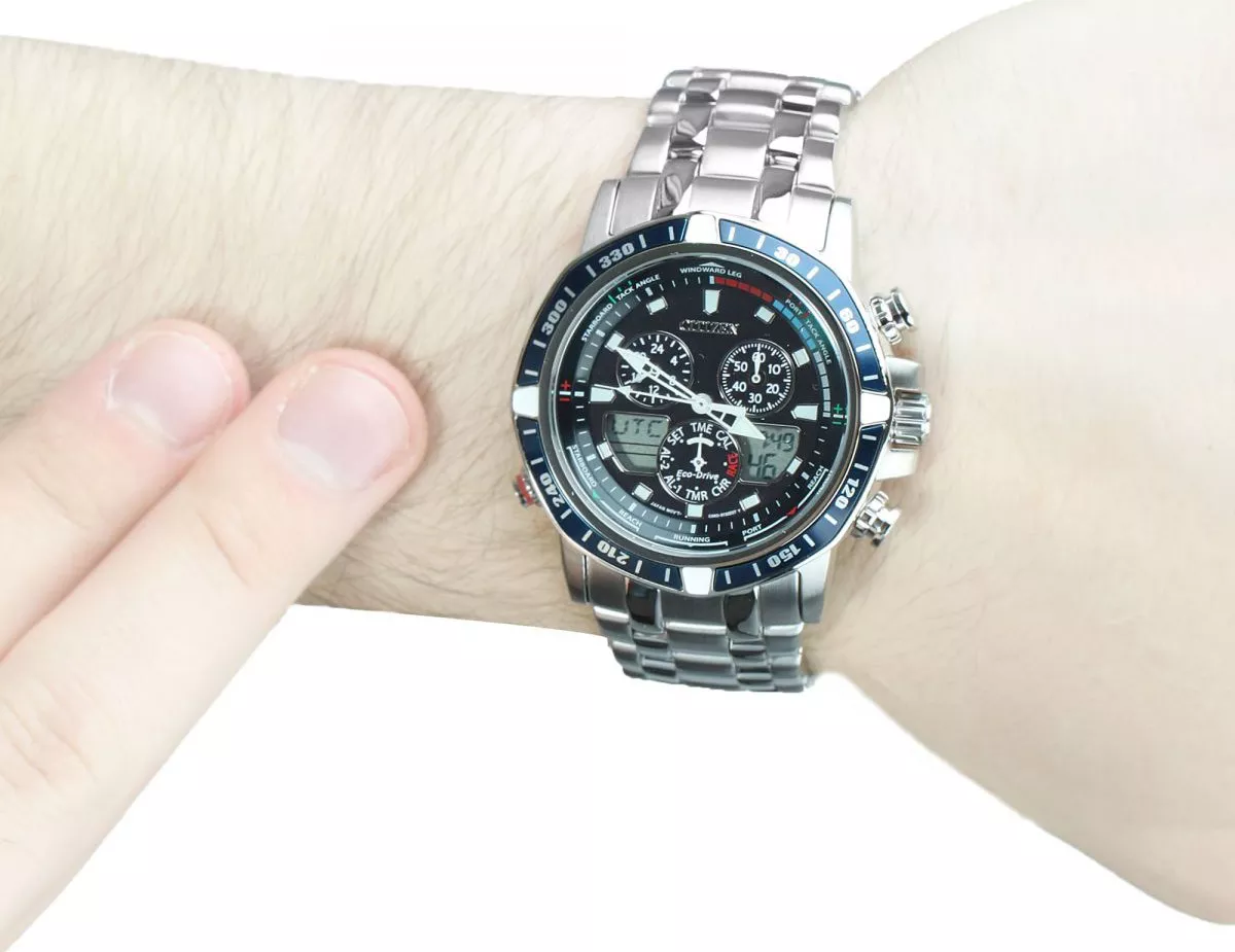 Citizen Sailhawk Japanese Silver Men's Watch 43mm