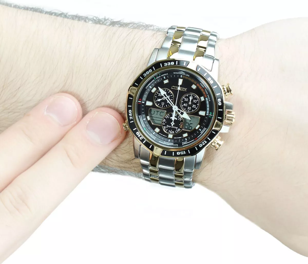 Citizen Sailhawk Japanese Two Tone Watch 43mm