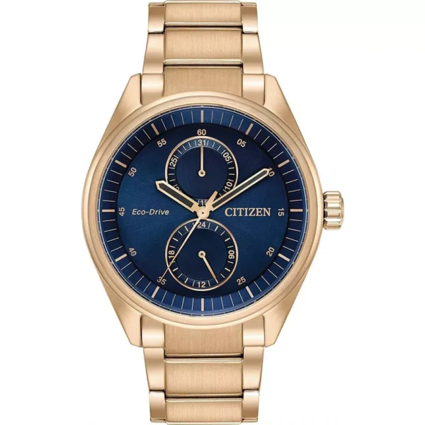 CITIZEN Paradex Blue Rose Gold Watch 43mm