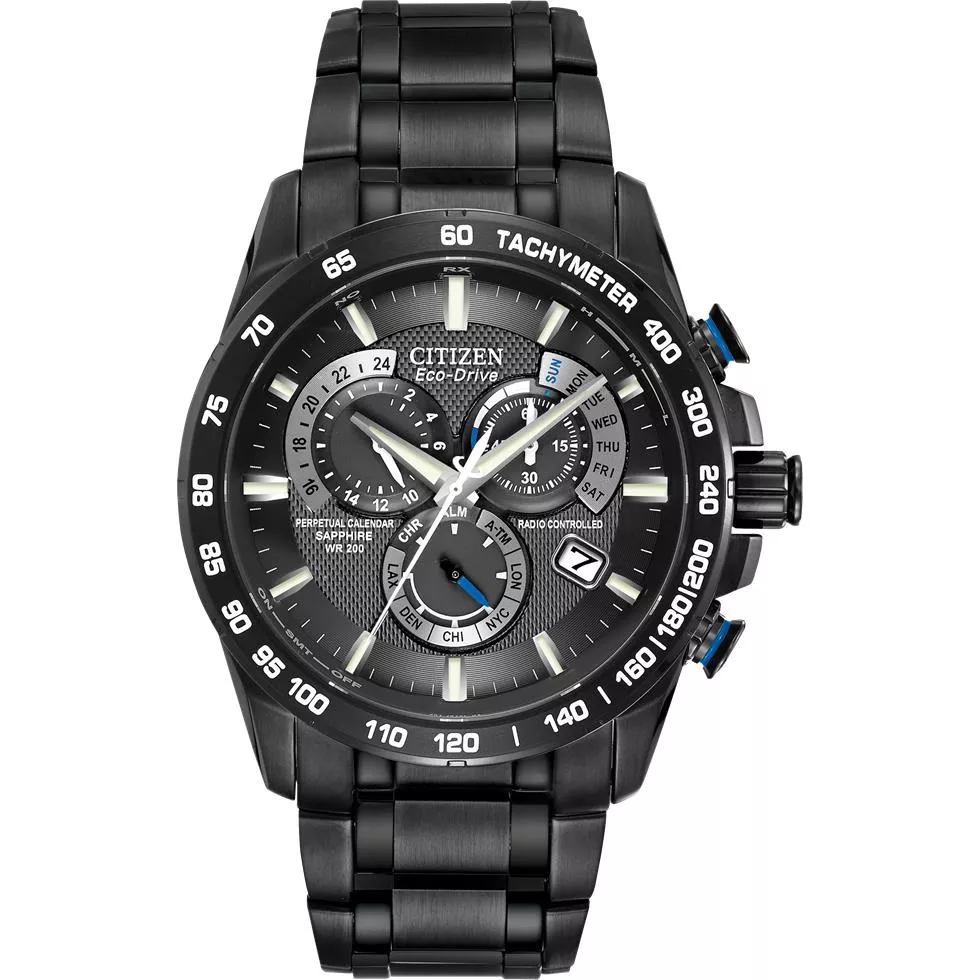 CITIZEN PCAT Perpetual Chrono A-T Black Watch 42mm