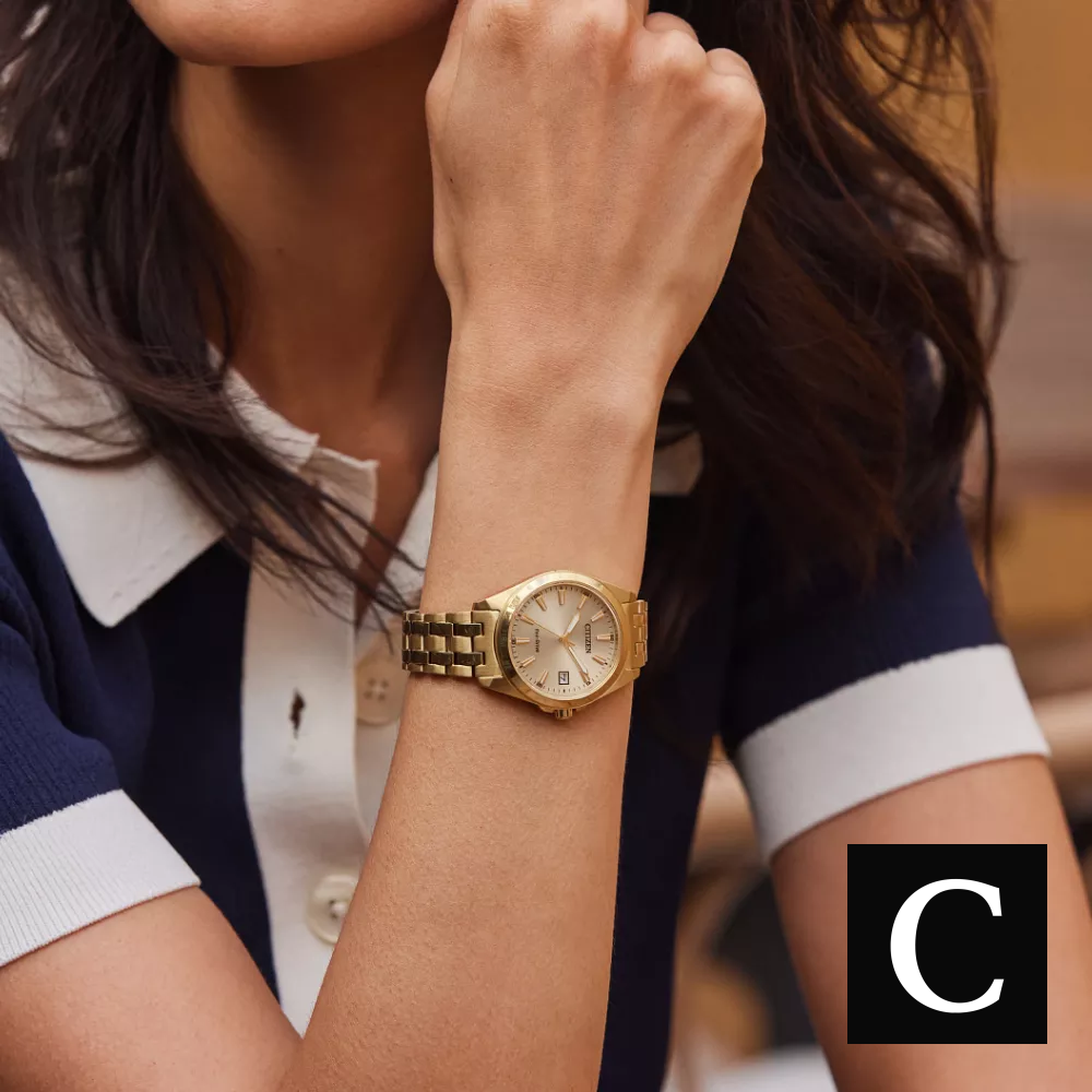 Citizen Peyten Gold Tone Watch 33mm