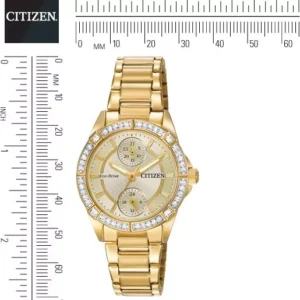 Citizen POV Eco-Drive Champagne Dial Ladies Watch 33mm