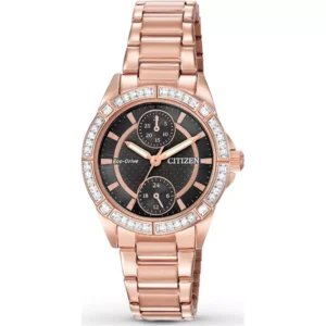 Citizen POV Eco-Drive Black Dial Ladies Watch 33mm