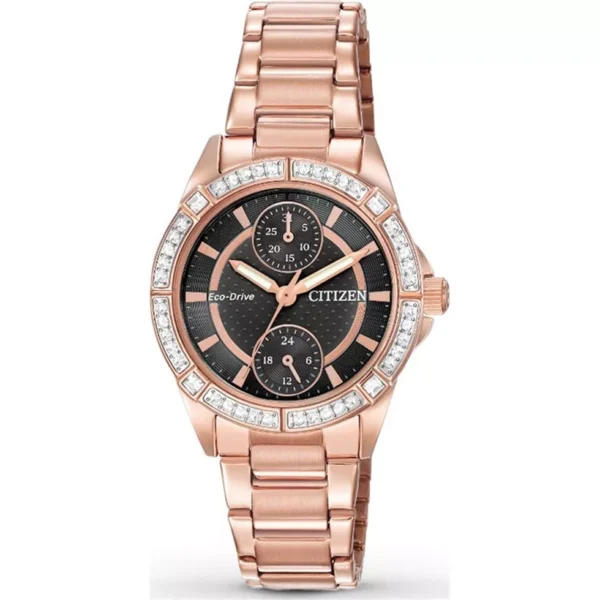 Citizen POV Eco-Drive Black Dial Ladies Watch 33mm