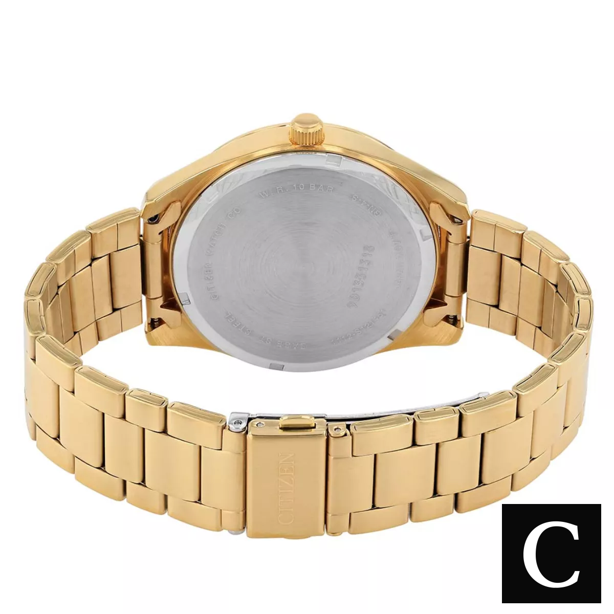 Citizen Quartz Blue Dial Gold-tone Watch 42MM