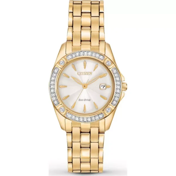 CITIZEN Silhouette Crystal Champagne Watch 28mm