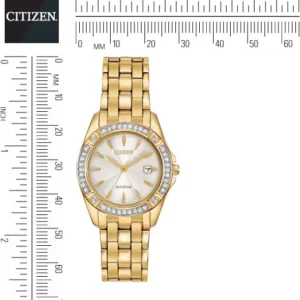 CITIZEN Silhouette Crystal Champagne Watch 28mm