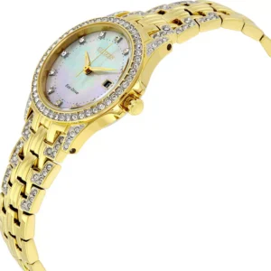 CITIZEN Silhouette Crystal Mother of Pearl Ladies Watch 28mm