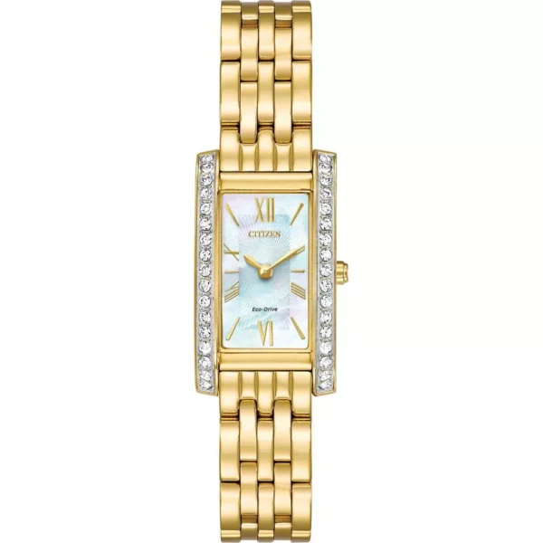 Citizen Silhouette  Eco-Drive Gold Watch 18x32mm