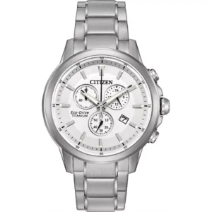 CITIZEN TI + IP Chronograph Titanium Watch 42MM