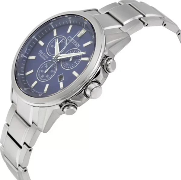 Citizen Eco-Drive Blue Chronograph Titanium 42