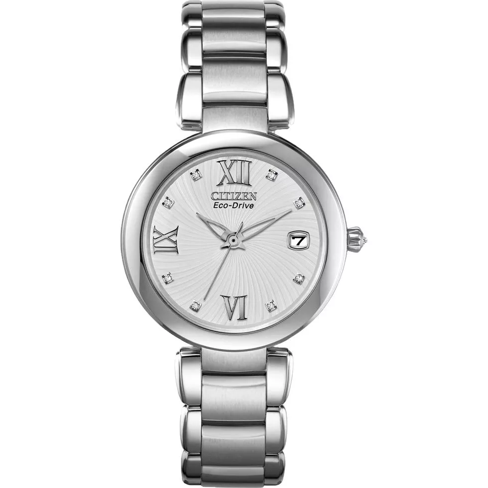 Citizen Diamond Women's Eco-Drive Watch, 33mm
