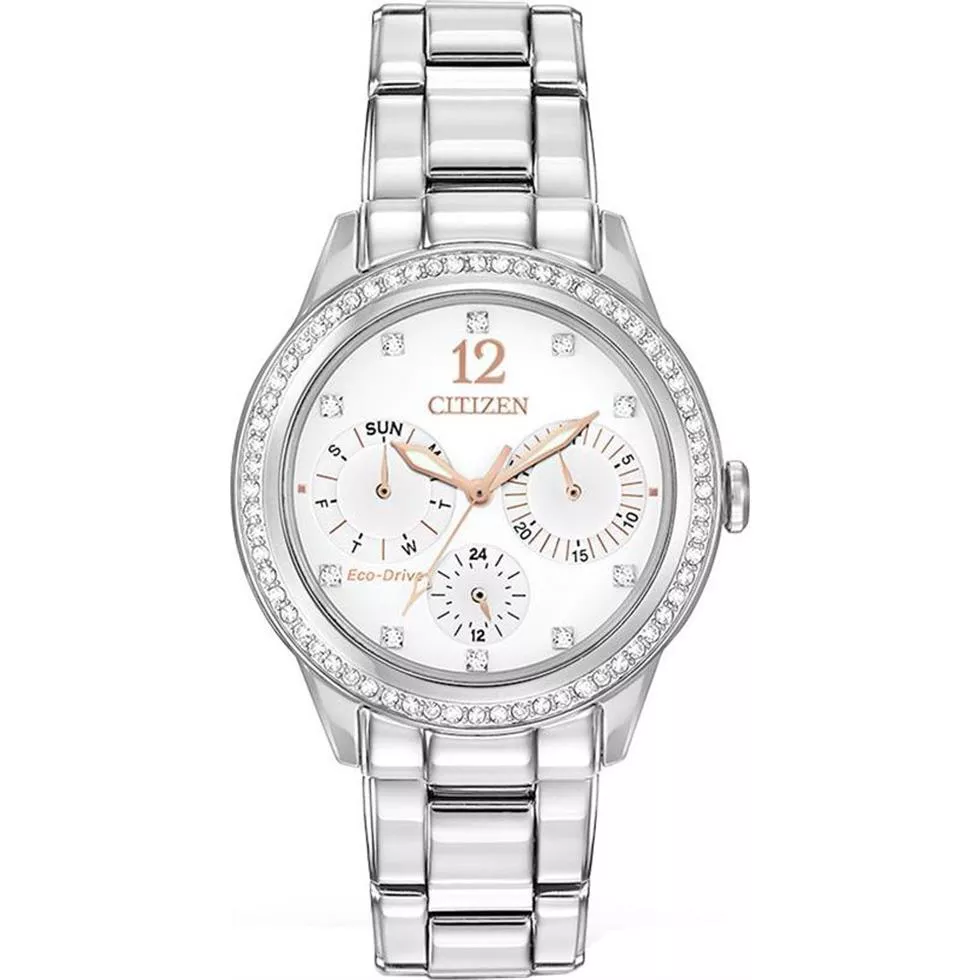 Citizen Silhouette Japanese Silver Watch, 36.5mm