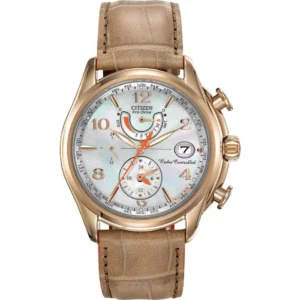 Citizen Women's World Time A-T Eco-Drive Camel Watch, 38mm